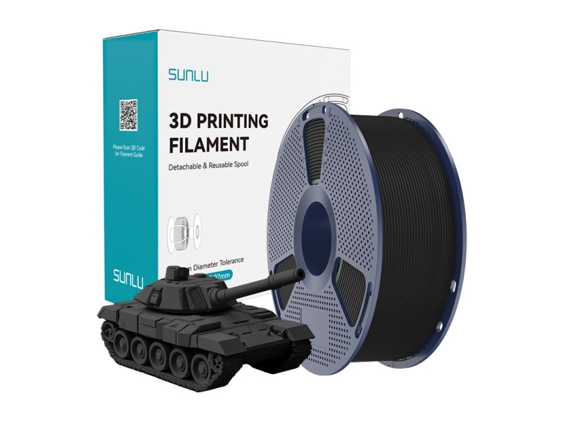 Sunlu Pla+ High-Speed Black Filament