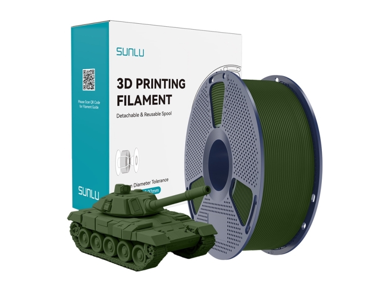 Sunlu Pla+ High-Speed Olivengrøn Filament
