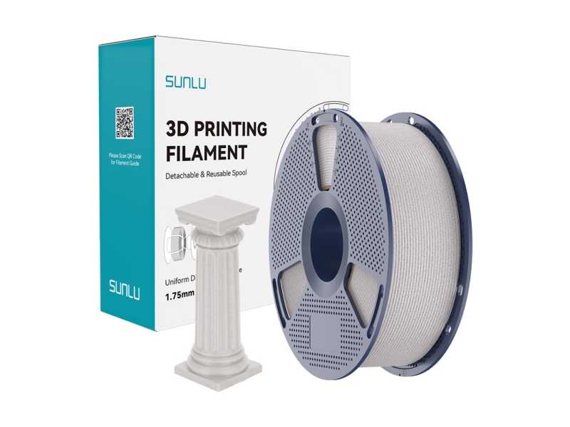 Sunlu Pla High-Speed Marmorfilament (Hellgrau)