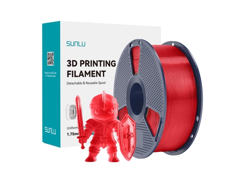 Sunlu Pla+ Filament (Transparent Rot)