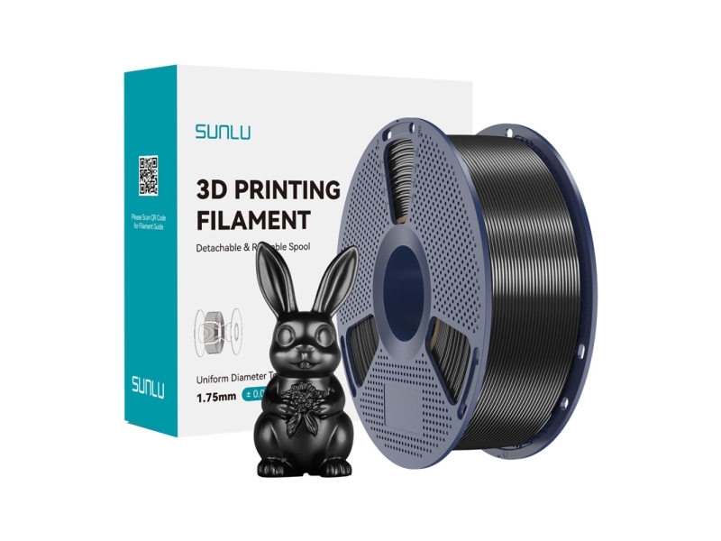 Sunlu PLA+ Silk filament (Black)