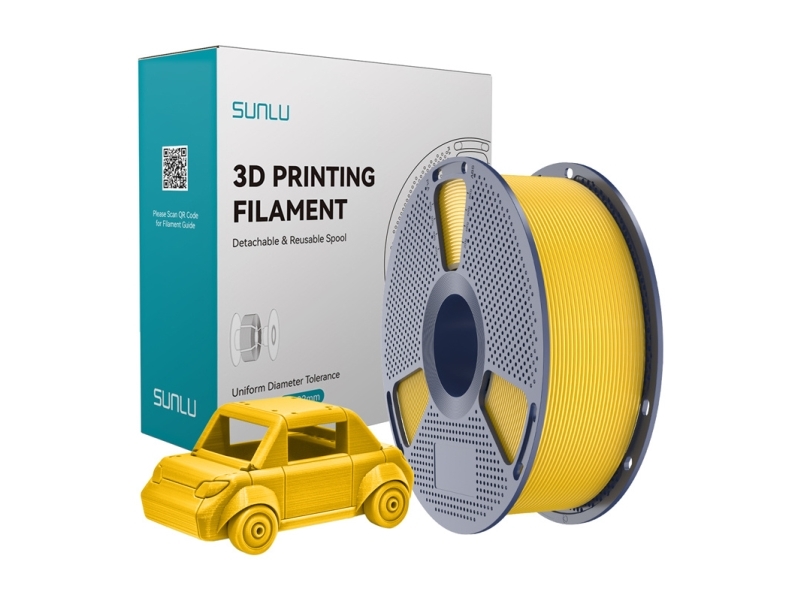 Sunlu filamentti SUNLU PETG 1,75 mm 1 kg (voimakkaan keltainen)