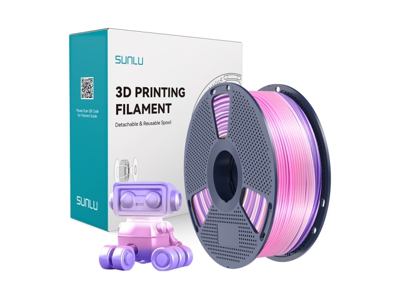 Sunlu Pla+ Silk Filament (Rainbow) 03