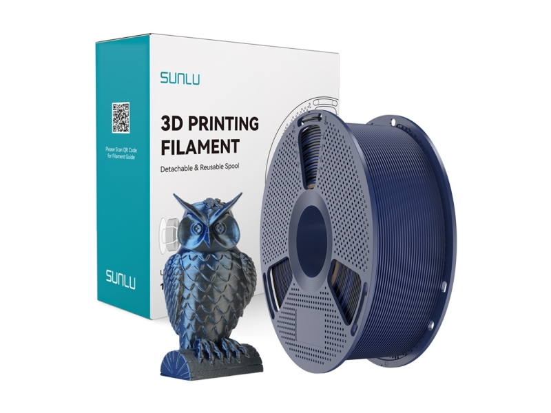 Sunlu Pla+ Silk Zweifarbiges Filament (Sort Og Blå)
