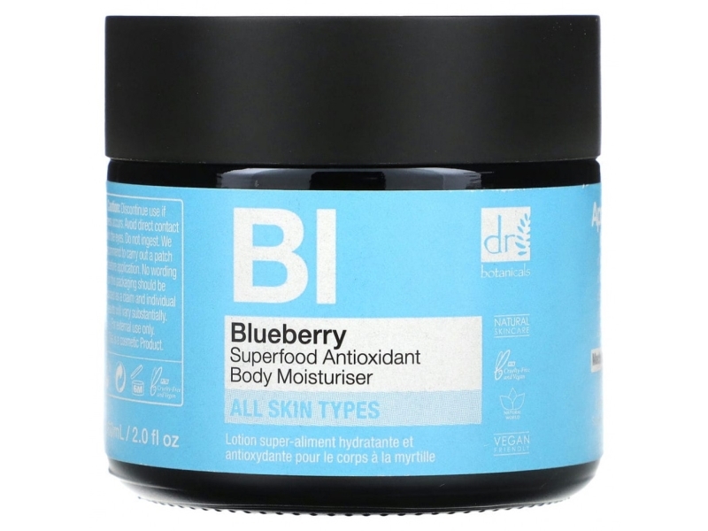 Dr Botanicals Blueberry Superfood Antioxidant Body Moisturiser 60Ml For Women