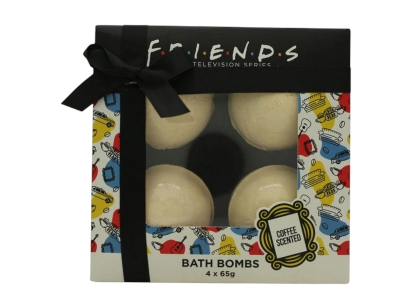 Set, Warner Bros, Friends, Relaxing, Coffee, Bath Bomb, Coffee, x4 pcs, 65 g