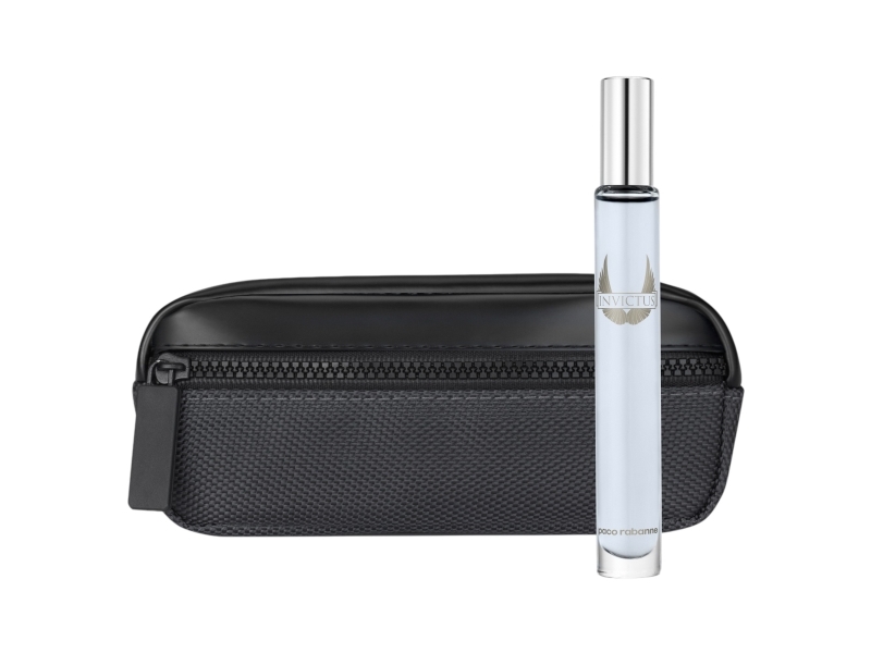 Paco Rabanne Invictus sæt: Eau de Toilette 10 ml + travel pouch billede