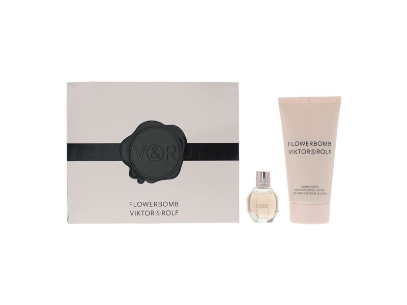 Viktor & Rolf sæt: Flowerbomb Eau De Parfum, 7 ml + Flowerbomb Smooth, body lotion, 50 ml (til kvinder)