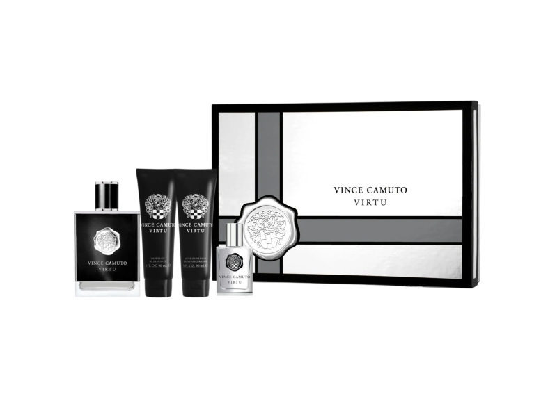 Vince Camuto Virtu Set: Eau De Toilette 100 Ml + 15 Ml + After-Shave Balm 90 Ml + Shower Gel 90 Ml