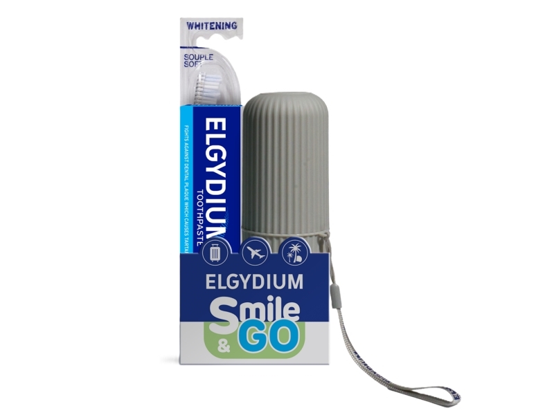 Set Elgydium: Anti-Plaque, Plaque, Toothpaste, 75 Ml + Whitening S, Toothbrush