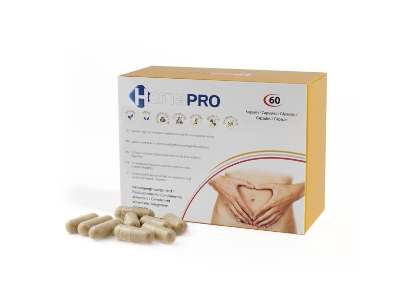 Hemapro, Hemapro, Calcium, Plantago Ovata, Wheat Germ Extract & L-Arginine, Prevent Hemorrhoids, Capsules, 60 Capsules