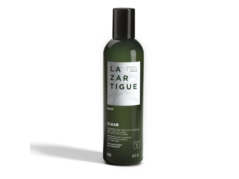 Lazartigue, Clear, Vegan, Hair Treatment Shampoo, Anti-Dandruff, 250 Ml