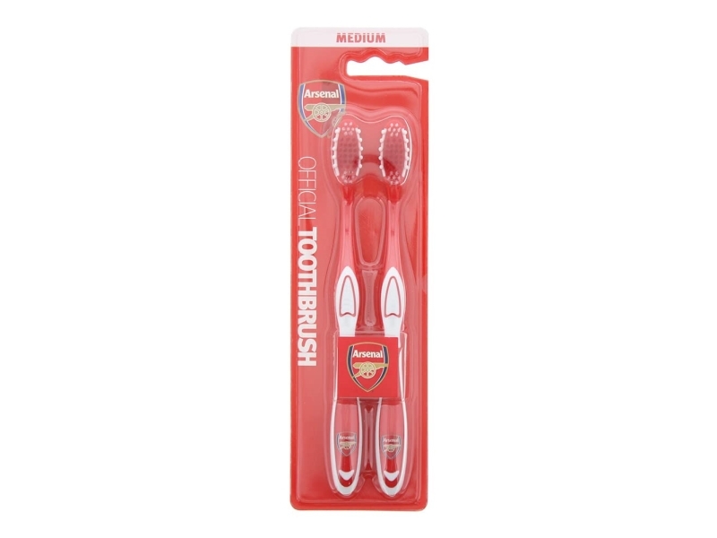 Set Duo, Epl, Arsenal, Toothbrush, Red, 2 Pcs