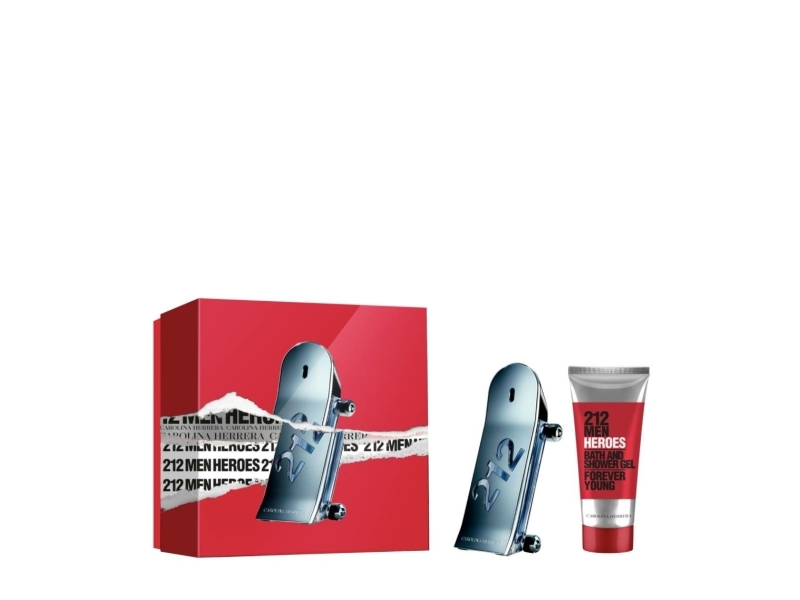 Carolina Herrera 212 Men Heroes Forever Young 2 Piece Gift Set For Men