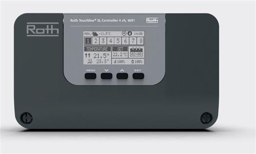 Roth Touchline Sl Steuergerät 4, Wifi, 4 Fußbodenheizungs- + 4 Heizkörperräume