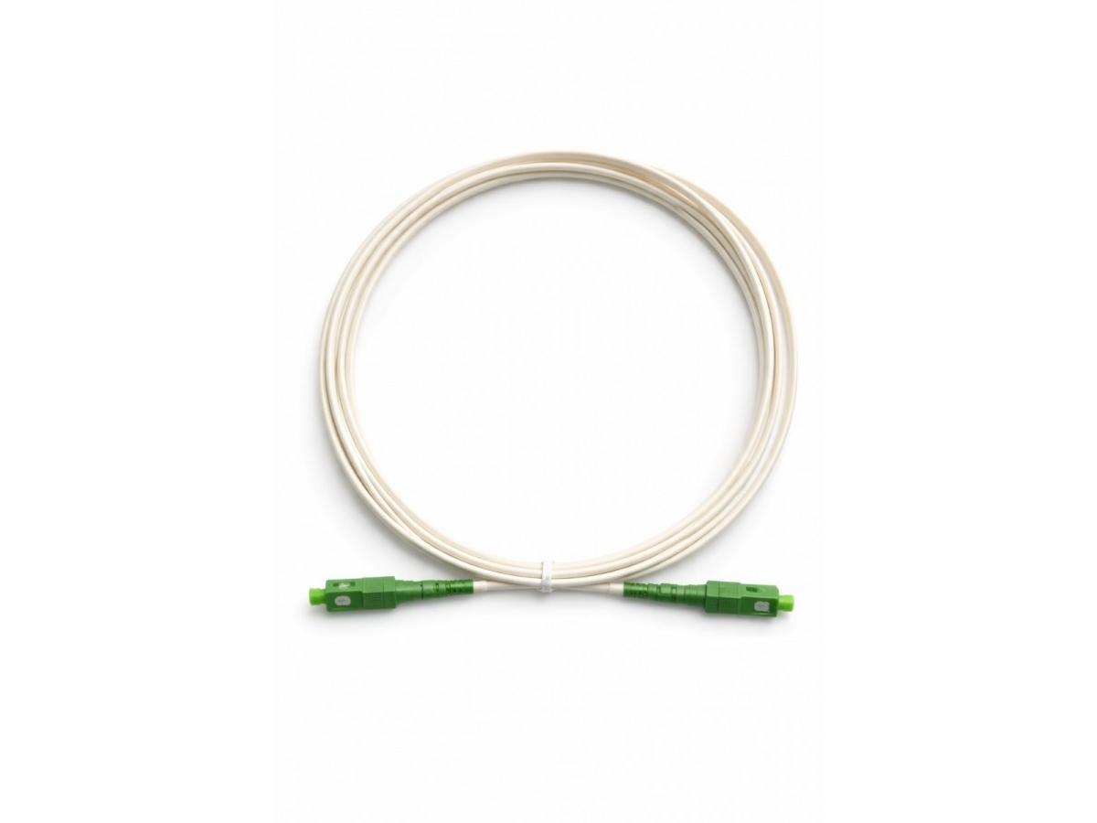 TB fiberpatchkabel SC-SC APC 3 m hvid