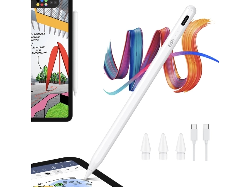 Esr 4894240164952, Tablet, Apple, Weiß, Funktioniert Mit Ipads Ab Baujahr 2018 (Ios 12.2+), Einschließlich Ipad Pro 13"/11" (M5/M4)..., Weiß, Synthet