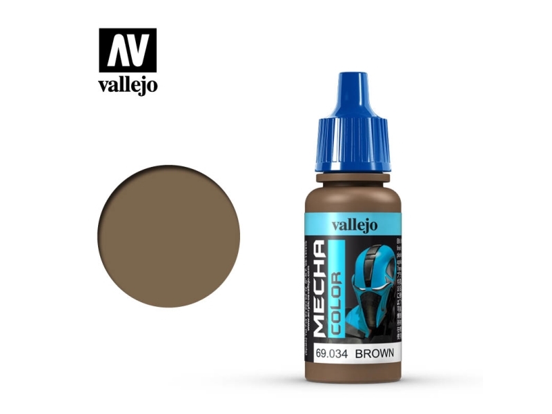 Vallejo 69.034, Brun, Akrylmaling, Væske, 17 ml, 1 stk