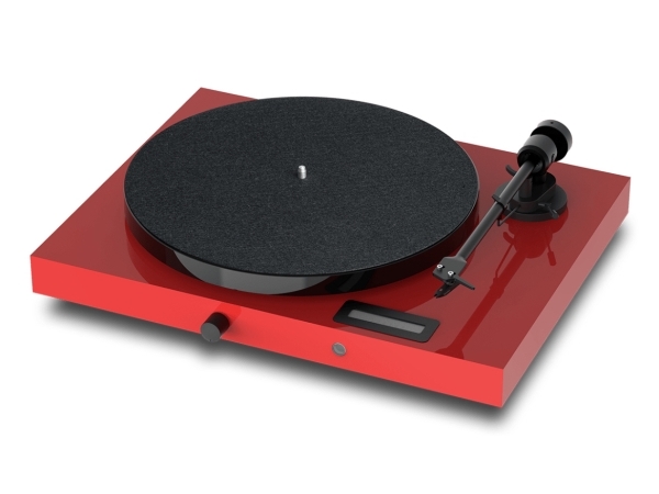 Pro-Ject JukeBox E1 + Piano OM5e levysoitin, All-in-One / Plug and Play järjestelmä Bluetooth, punainen