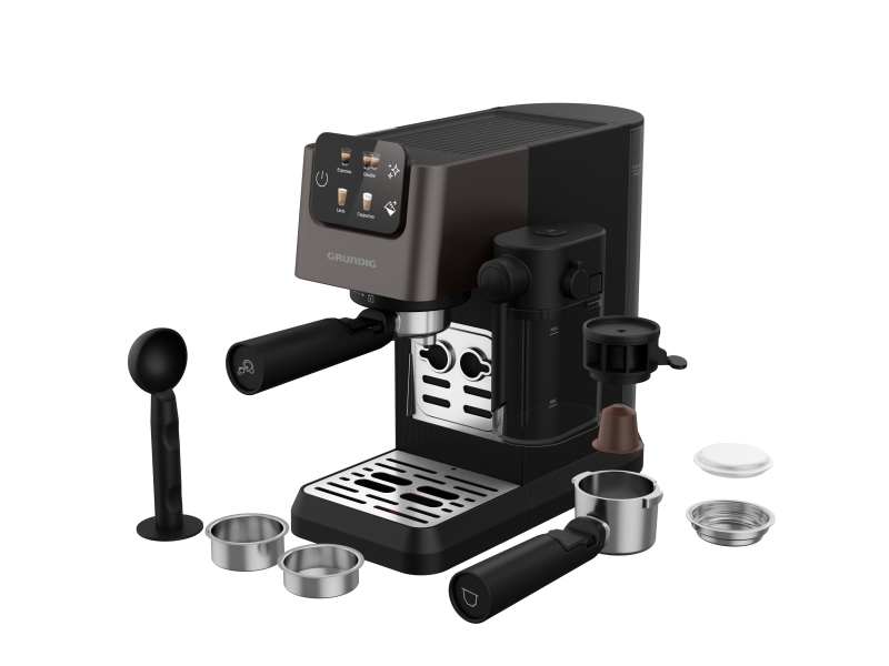 Grundig Ksm 6430Delisia Coffee Yari Otomatik Kapsüllü Süt Hazneli Espresso Makinesi, Espressomaschine, 1,1 L, Kaffeekapsel, Gemahlener Kaffee, 1350 W
