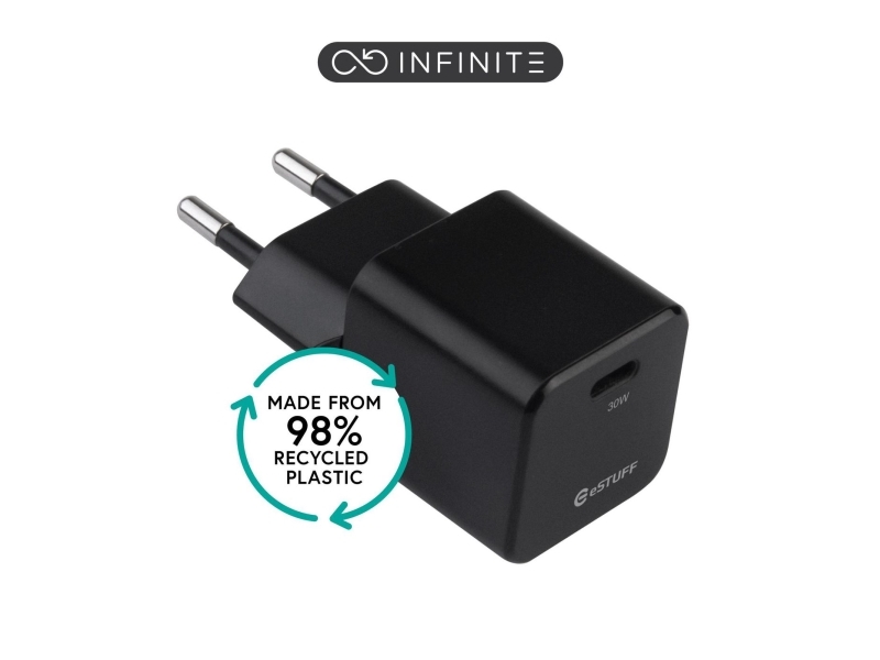 Estuff Es637028, Indendørs, Vekselstrøm, 20 V, Sort