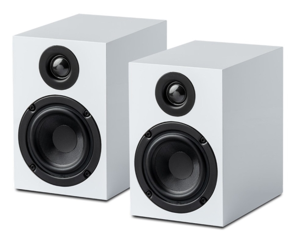 Stiprintuvas Pro-Ject Speaker Box 3 E - 2-vejs reolhøjttalersystem - balta glossy