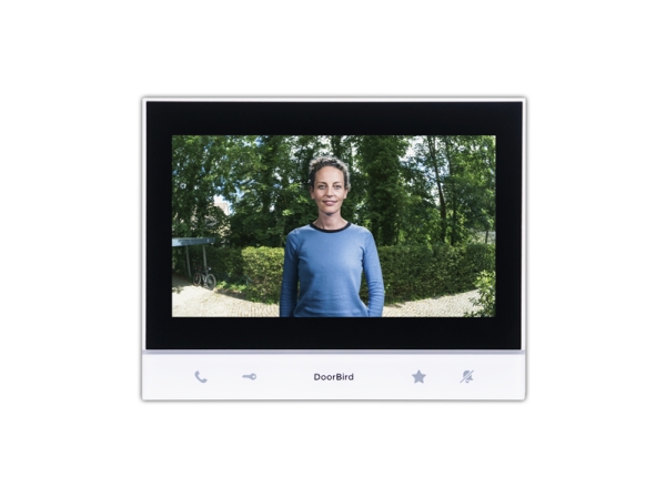 DoorBird A1103, 17,8 cm (7), IPS, 1024 x 600 pikseliä, Kapasitiivinen, Valkoinen, Musta, Nopea Ethernet