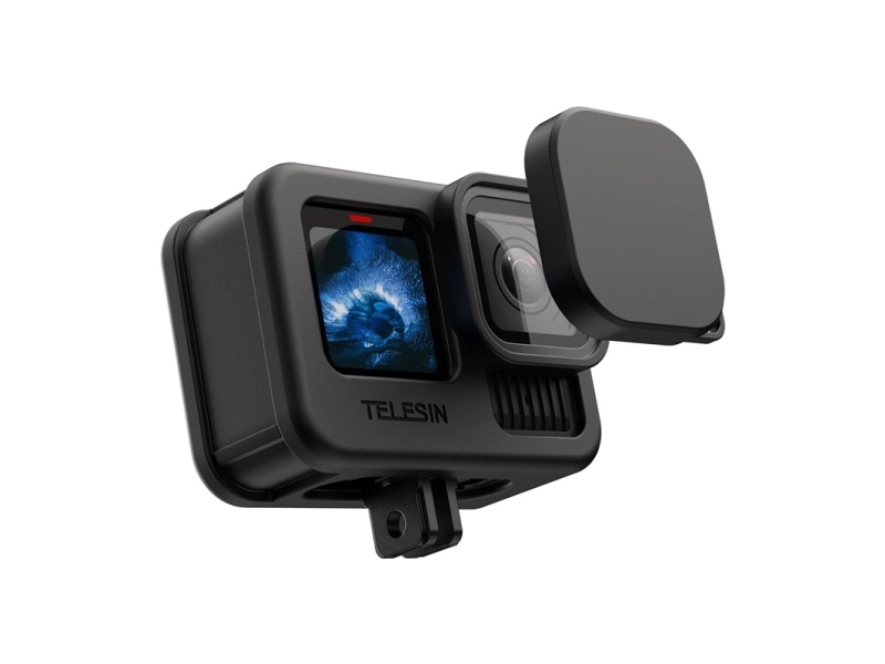 Telesin silikoneetui/hus + dækselprop til GoPro Hero 13 Black / S6-ptc-010-tgp