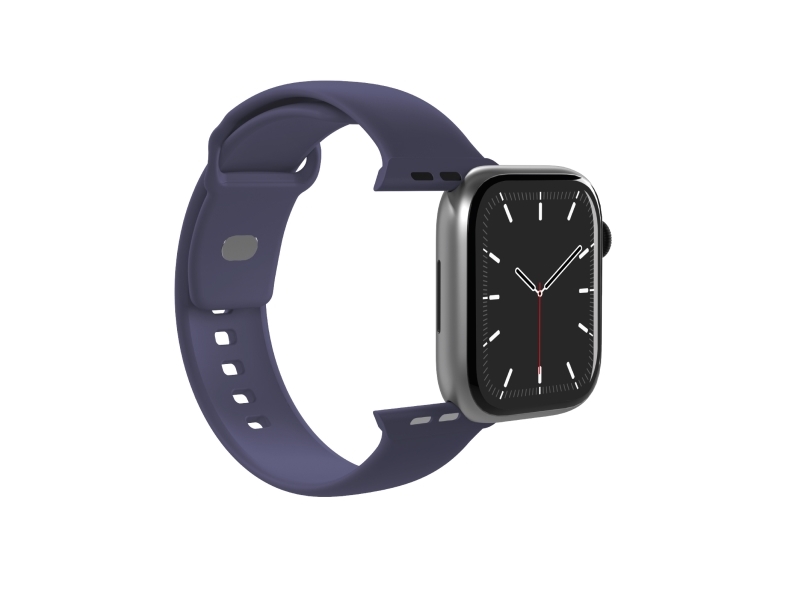 Puro Icon, Uhrenarmband, Apple, Watch 42/44/45/46/49Mm, Silikon, Blau, S/M, M/L