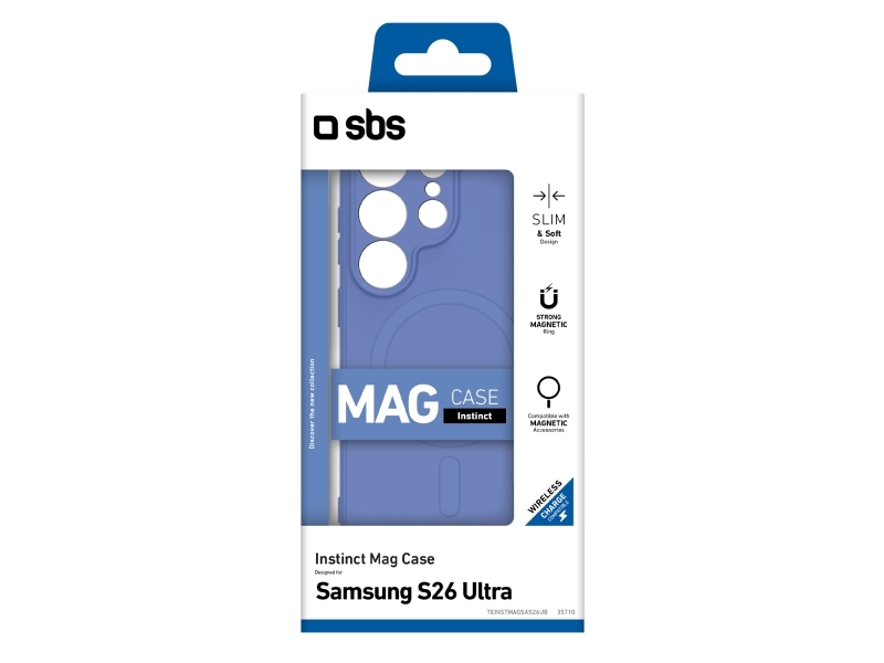 Sbs Instinct Mag Cover Til Samsung Galaxy S26 Ultra Kompatibelt Med Magsafe - Blå