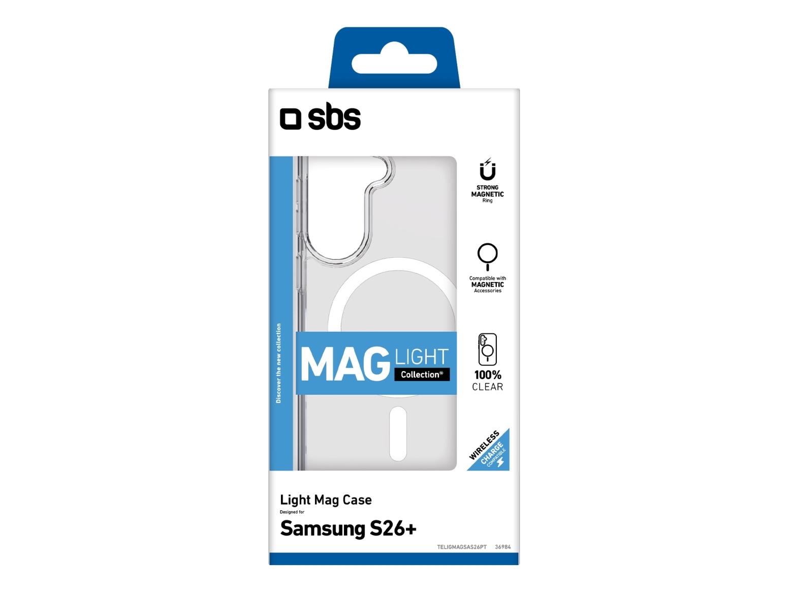 Sbs Light Mag Case Til Samsung Galaxy S26 Plus (Magsafe-Kompatibel) - Transparent