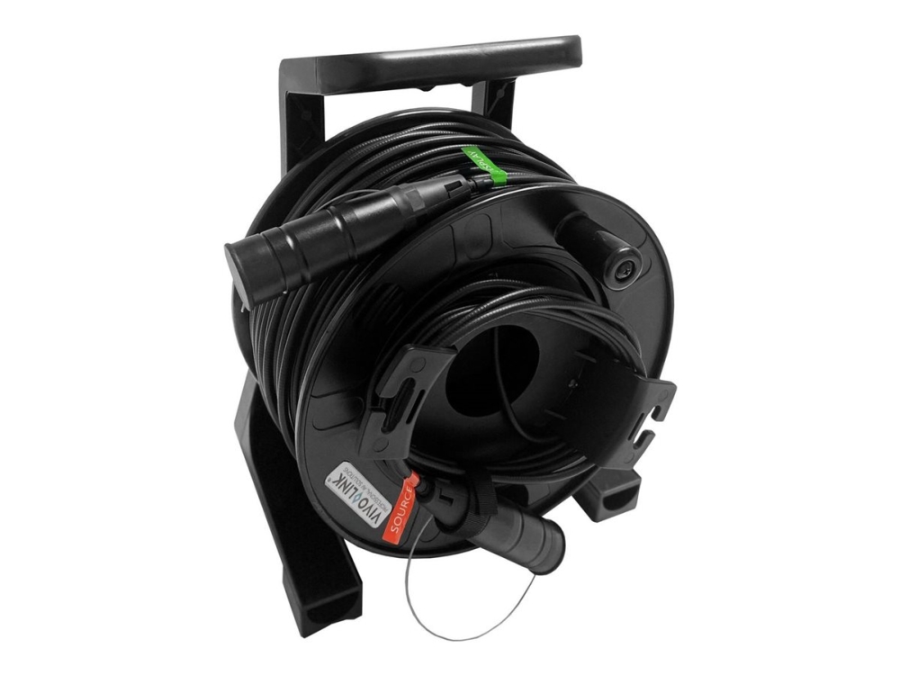 Vivolink - Hdmi-Kabel Med Ethernet - Hdmi Han Til Hdmi Han - 20 M - Fiberoptik - 4K60hz (4096 X 2160) Support, Armeret, Kabel På Tromle