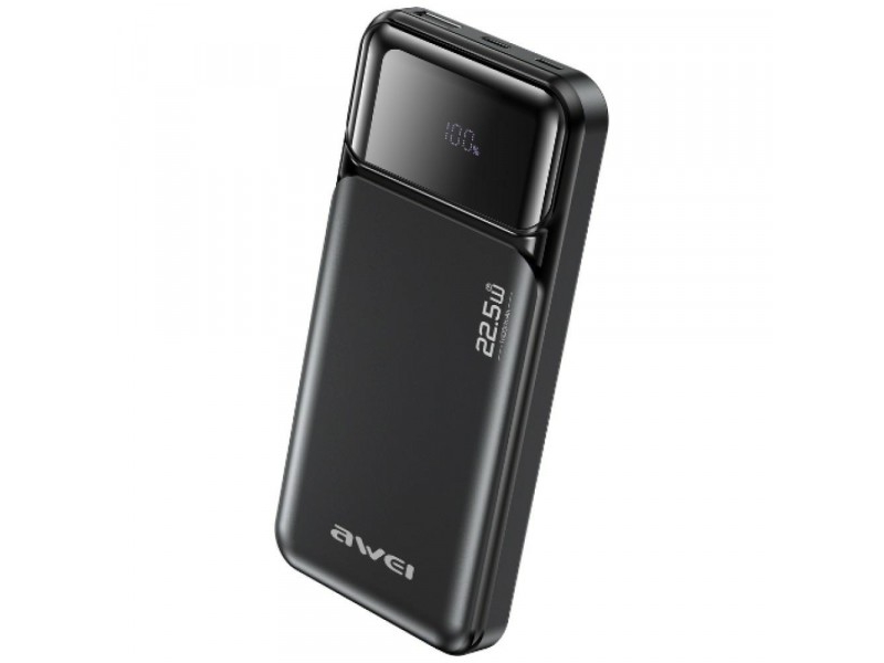 Awei Powerbank Pa-90 Tragbar 10000Mah 22,5W Pd, 2X Usb-C, Schwarz