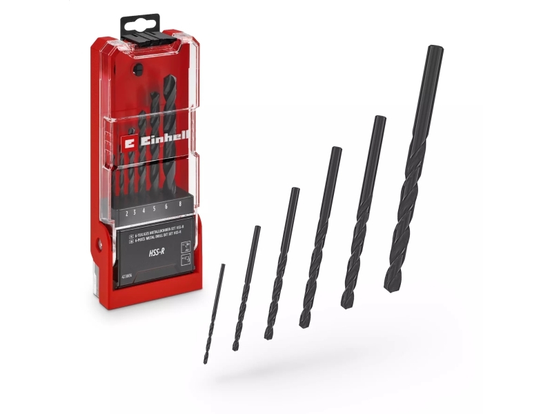 Einhell 49423006, Drill, Drill Bit Set, Black, Red, 6 Pc(S)