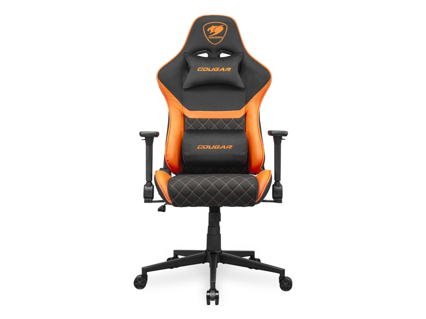 Cougar Cgr-A2f, Universal Gamingstol, 120 Kg, Polstret Vatteret Sæde, Polstret Vatteret Ryglæn, Universel, Sort