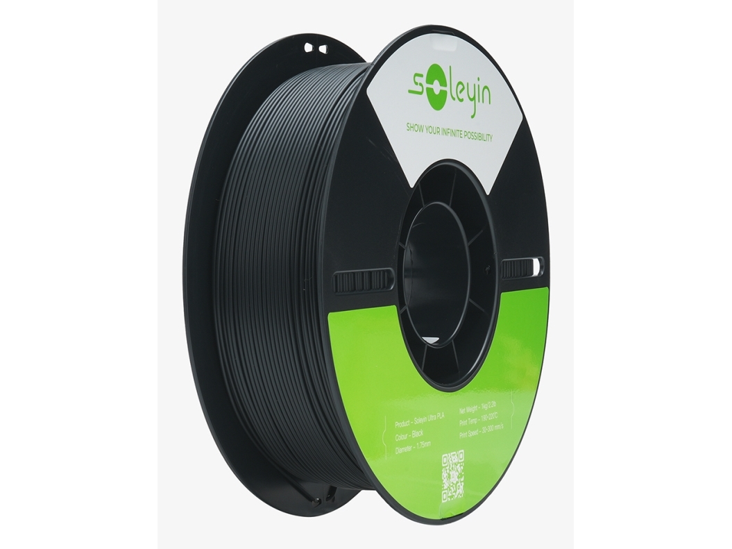 Creality Filament Soleyin Ultra Pla 1 Kg, Sort (3301010500)