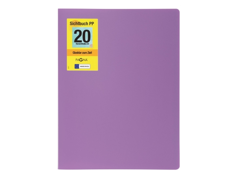 Pagna 21012-12, Project Folder, A4, Polypropylen (Pp), Lila, 20 Taschen, 1 Stück(E)