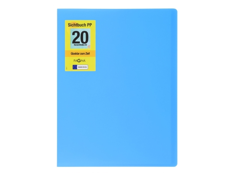 Pagna 21012-13, Project Folder, A4, Polypropylen (Pp), Hellblau, 20 Taschen, 1 Stück(E)