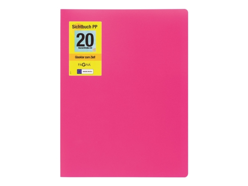 Pagna 21012-34, Project Folder, A4, Polypropylen (Pp), Pink, 20 Taschen, 1 Stück(E)