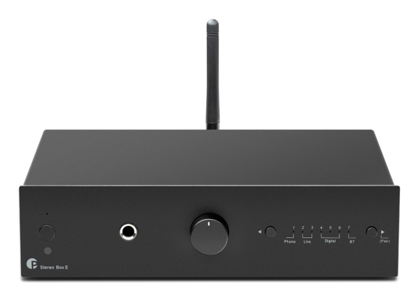 Pro-Ject STEREO BOX E - Minimalistisk integrerad förstärkare - Juodas | TV, Ljud & Bild - Stereo - A/V Receivere & Förstärkare | GameStuff