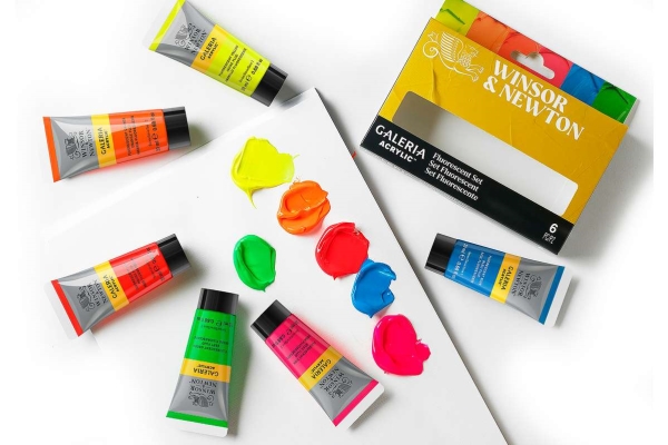 Galeria Acryl-Farbsortiment 6X20 Ml, Fluoreszierend