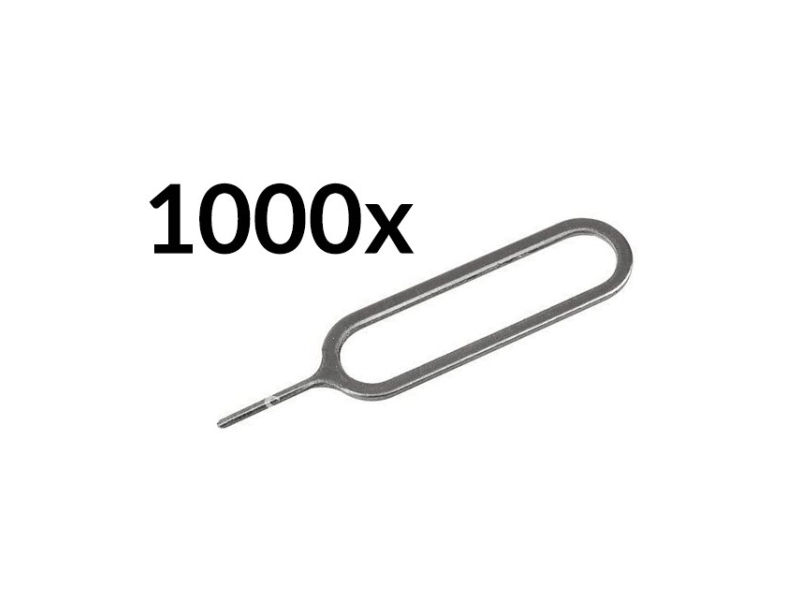 Hurtel sæt 1000 stk SIM-kort holder/udtrækker-nøgle til iPhone og iPad