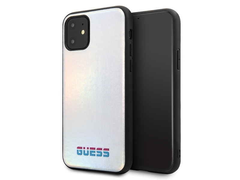 Guess Guhcn65bld Hardcase Für Iphone 11 Pro Max Silber/Silber Irisierend