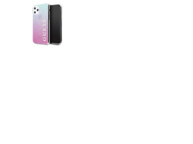 Guess Guhcn58pcuglpbl Hard Cover Til Iphone 11 Pro Rose Blue/Pink Blue - Glitter Gradient