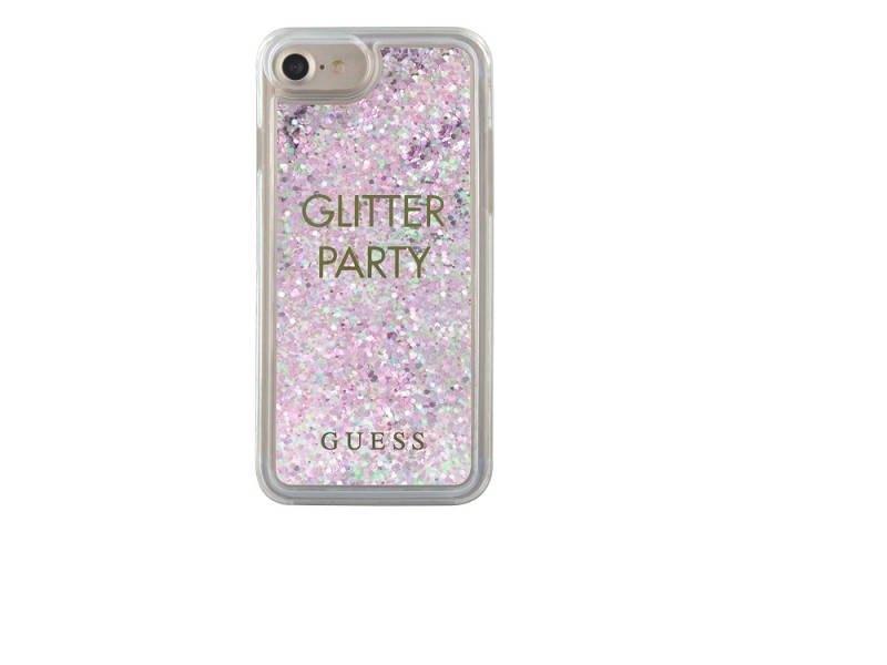Guess Guhcp7gluqpu Iphone 6/7/8 /Se 2020 / Se 2022 Lilla/Lilla Hardcase Flydende Glitter Party
