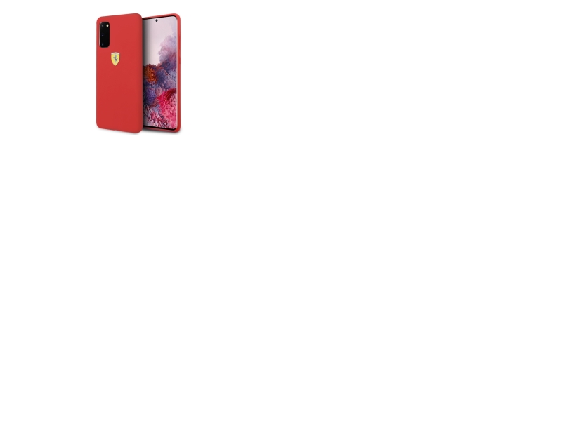 Ferrari Silikoneetui Til Samsung Galaxy S20 - Rød
