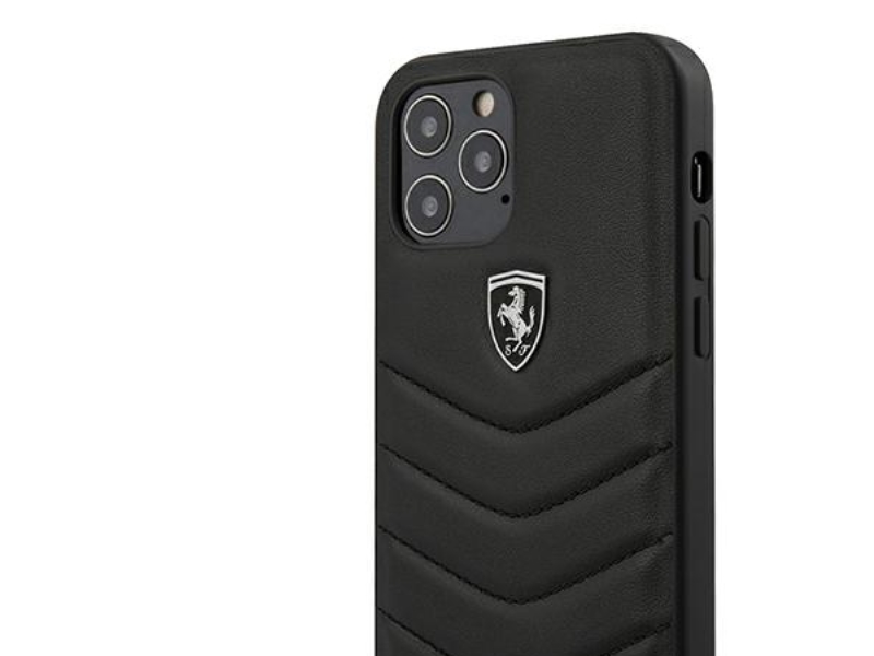 Ferrari Fehquhcp12lbk Hardcase Für Iphone 12 Pro Max 6.7" - Schwarz/Schwarz Off Track Gestepp T
