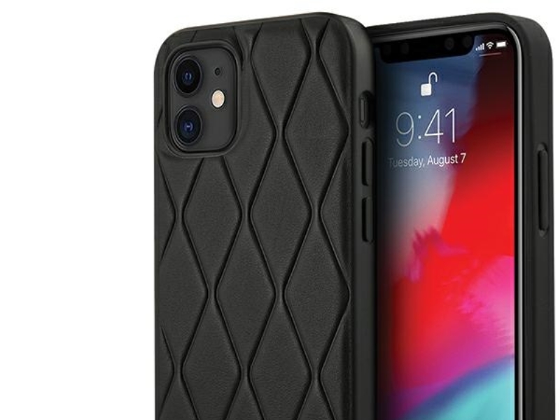 Mercedes Wave Line Cover Til Iphone 12 Mini - Sort