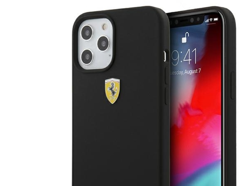 Ferrari Fessihcp12lbk Iphone 12 Pro Max 6.7&Quot Hardcase Sort/Sort Med On Track Silikon