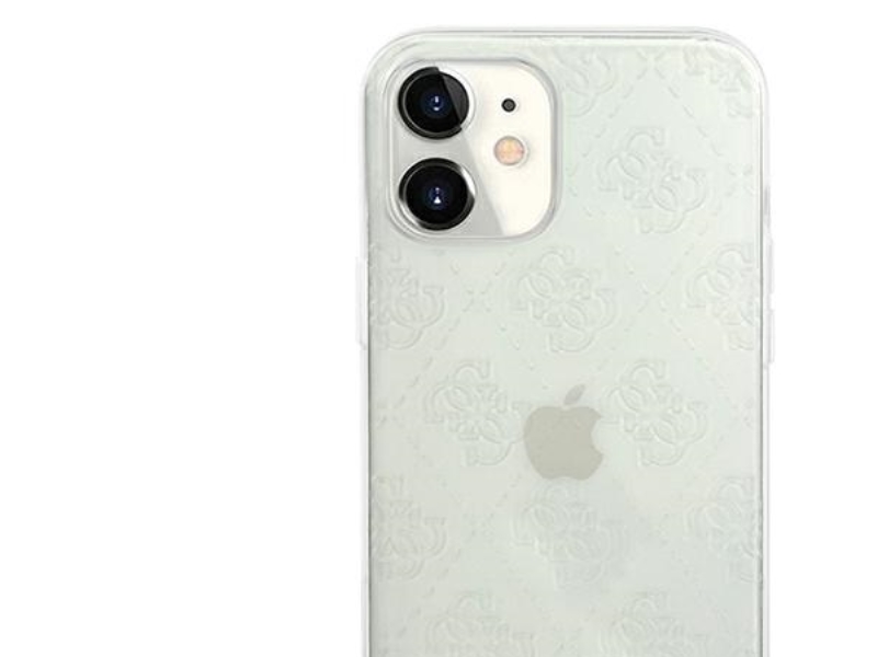 Guess Guhcp12s3d4gtr Iphone 12 Mini 5.4" Transparentes Hardcase 4G 3D-Muster